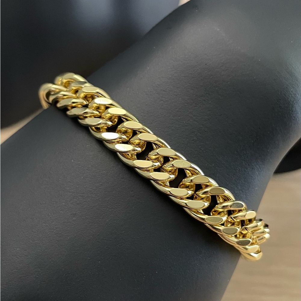 Chunky Double Curb 8" Bracelet / Doble Curva Gruesa Pulsera